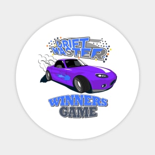 Drift Master Purple Car design Magnet